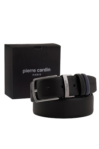 Pierre Cardin Çift Taraflı Deri Kemer En 3,5 Cm Pc-cift04 Siyah - Lacivert
