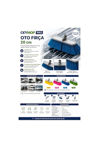 Ceymop Pro Oto Fırça 20 Cm