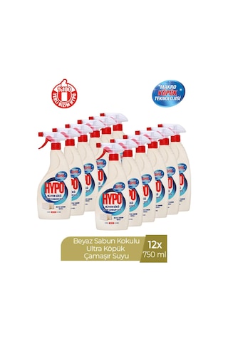 Hypo Köpük Çamaşır Suyu Beyaz Sabun Kokulu 12 x 750 ML
