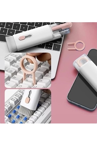 Dodes Çok Fonksiyonlu 7 Parça Apple AirPods Uyumlu Klavye Ekran Kulaklık Temizleme Kiti