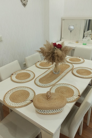 Kaan Home 6 Lı Supla 1 Runner 1 Kapaklı Örgü Ekmek Sepeti Seti Bej Krem Desenli Sunumluk Bej Kaan Home 6 Lı Supla 1 Runner 1 Kapaklı Örgü Ekmek Sepeti Seti Bej Krem Desenli Sunumluk Bej