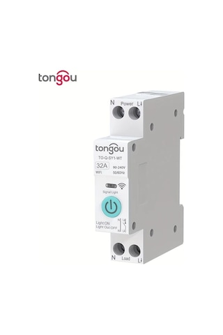 Motion003 1 Adet Tuya Wifi Akıllı Anahtar Kesici Beyaz 32a Kablosuz Uzaktan Kumanda Mobil Zamanlayıcı Geri Sayım Akıllı Ev Tuya Akıllı Hayat