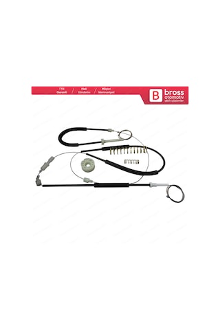 VW EOS 1F7 1F8 2006-2015 Convertible İçin Sol Cam Kriko Tamir  Set