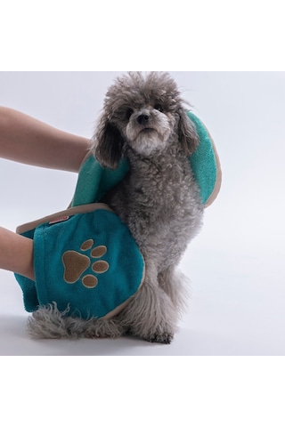 Turquoise Turkuaz Evcil Hayvan Kurulama Havlusu-köpek Kurulama Havlusu- Kedi Kurulama Havlusu