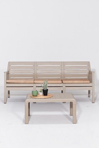 Lara 3'lü Koltuk Balkon&teras Bahçe Koltuk / Cappucino Bej