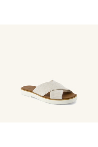 10021979 Natural Yarn Dye Espadril Kadın 10021979 Toms Mae Crossover Bej