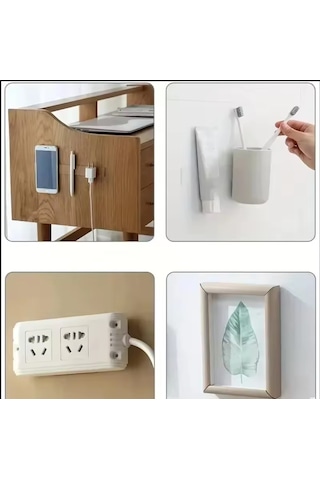 6 Cm - 6 Cm 50 adet Kaliteli Çift Taraflı Bant Halı Tablo Resim Yapıştırma Bandı