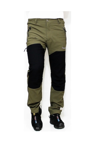 Mudwill Alpin Likralı Erkek Outdoor Pantolon Haki-Siyah Haki