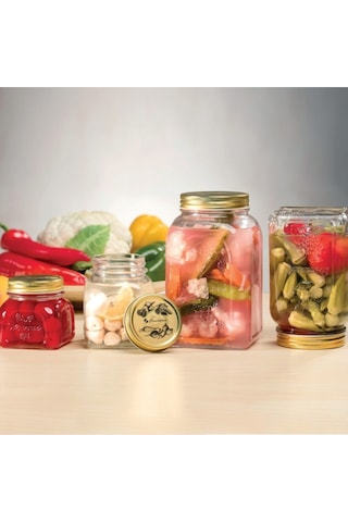 80390 Homemade Kavanoz - 1,5 Lt Beyaz