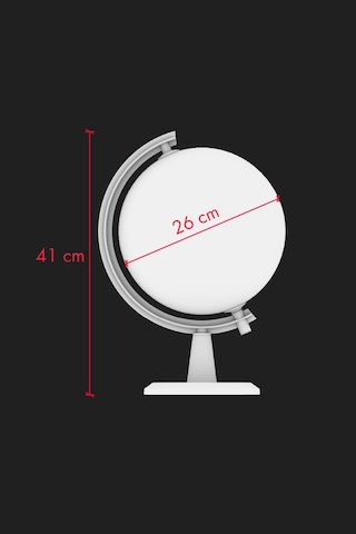 Işıklı Fiziki Dünya Küresi Modern Seri 26 CM Çap Usb Kablo Dahil