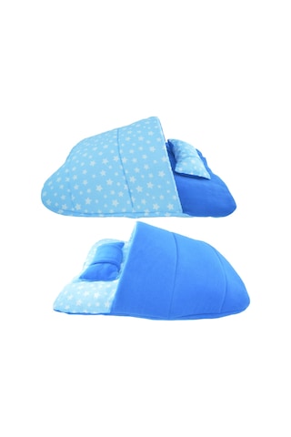 Patiderm  Çift Taraflı Yıldız Desenli Terlik Kedi Köpek Yatağı 50 CM