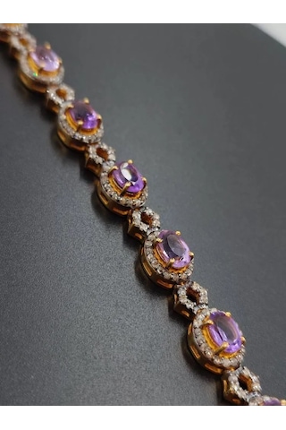 Ametist Elmas Bileklik 281