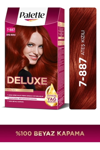 Palette Deluxe Yoğun Renkler 7 - 887 Ateş Kızılı Saç Boyası (455871823)