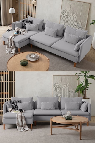 Flexy Köşe Koltuk Takımı Gri