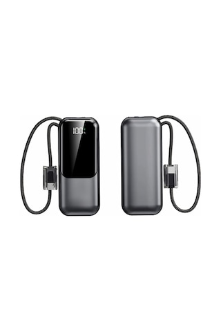 Dijital Göstergeli 13000 Mah Süper Hızlı Şarj Destekli Taşınabilir Powerbank Sarı