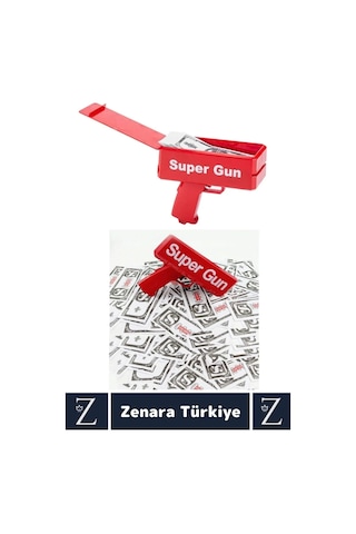 Eğlenceli Düğün Doğum Günü Kutlama Parti Hediye Noel Kupon Kartvizit Para Dolar Saçma Tabancası