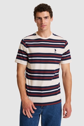 U.s. Polo Assn. Erkek Krem Tişört 50326971-vr071