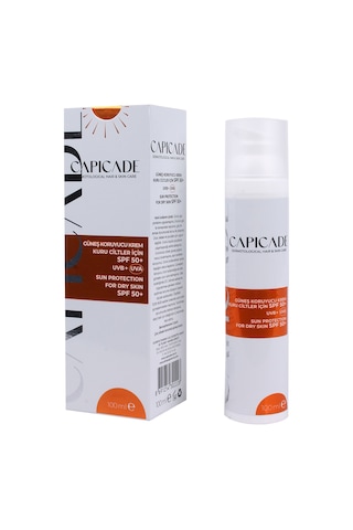 Capicade Kuru Ciltler İçin Güneş Kremi SPF50+ 100 ML
