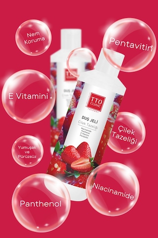 Tto Clinic Duş Jeli Çilek Tazeliği 500Ml