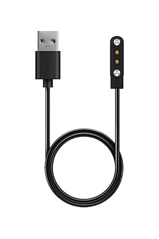 Caseonn Oppo Watch Free Manyetik Usb Hızlı Şarj Kablosu Siyah