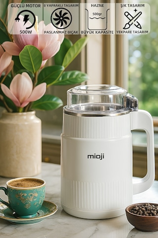 Mioji Mio CG34 500 W Paslanmaz Çelik Bıçak Kompakt Baharat ve Kahve Öğütücü