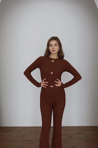 Kazax Ottoman Alt Üst Takım Kahve Pt510442 Kahve