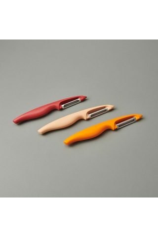 Pirge Pure Line Dişli Soyacak 19cm Kırmızı Kırmızı