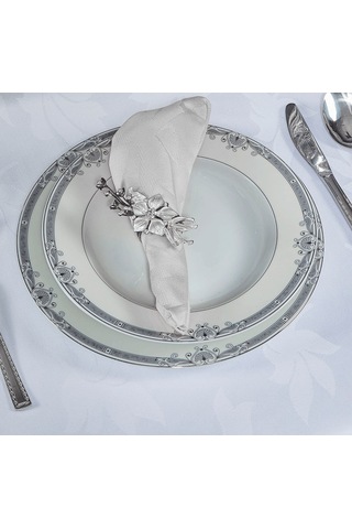 Misiny-Yaprak Desen 4'Lü Peçete Seti