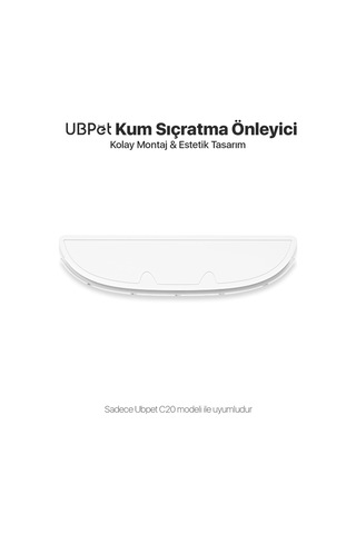 C20 Otomatik Kedi Tuvaleti İçin Aparat / Buffle, Kum Sıçratma Önleyici Aparat / Buffle