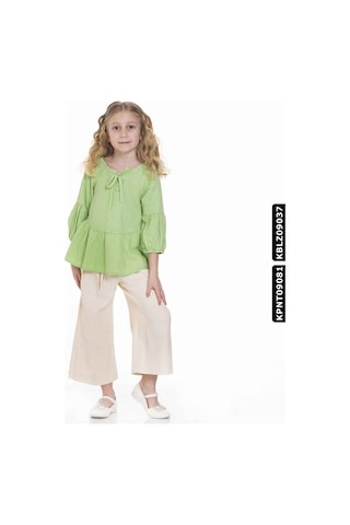 XO Kids Kız Pantolon 5-9 Yaş 798 Kpnt09081 Ekru 001