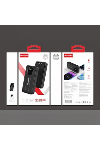 Swııspower Sp 30 22.5w 20000 Mah Taşınabilir Powerbank - Siyah