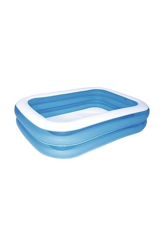 Bestway 12819 Büyük Boy Dikdörtgen Şişme Aile Havuzu 211x132x46cm Çok Renkli