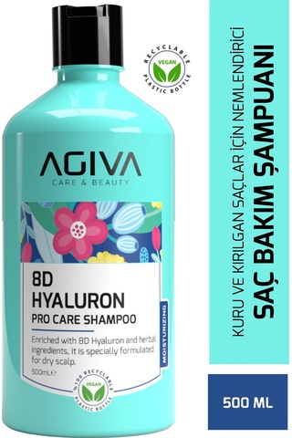 8d Hyaluron Kuru Ve Kırılgan Saçlar İçin Nemlendirici Saç Bakım Şampuanı-vegan