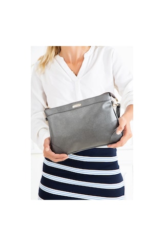 Uzun Kısa Askılı Platin Kadın Portföy Çanta 1995 Kadın