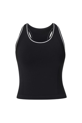 Sweaty Betty Sweaty Betty Athlete Crop Seamless Workout Kadın Siyah Koşu Tişört Blk Siyah