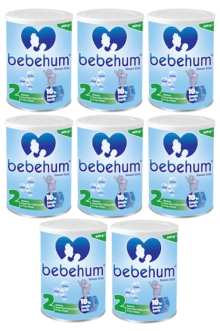 Bebehum 2 Numara Teneke Devam Sütü 6-9 Ay 400 gr x 8 Adet