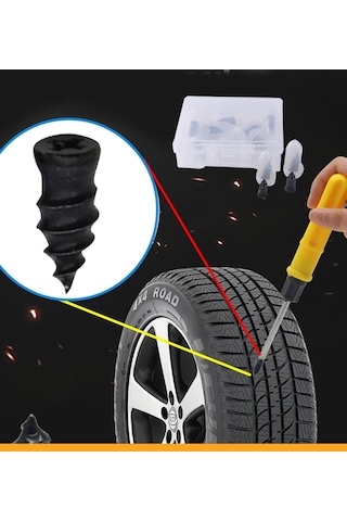 3B Trend Lastik Tamir Vidası Kauçuk Vida Lastik Teker Otomobil Araba