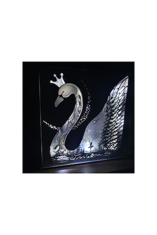 Özel Tasarım 5 Katmanlı Ahşap Dekoratif Kuğu Gece Lambası Beyaz - 738350990 Beyaz Özel Tasarım 5 Katmanlı Ahşap Dekoratif Kuğu Gece Lambası Beyaz - 738350990 Beyaz
