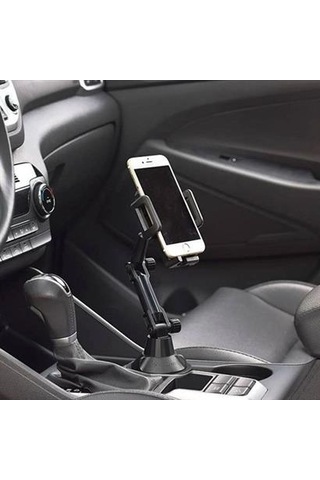 Telefon Tutucu Teleskopik Araç Bardak Yerine Giren 360 Derece Dönen Tutucu