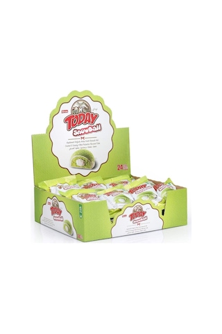 Today Snowball Antep Fıstık Aromalı Kek 35 Gr. 24 Adet (1 Kutu)