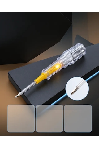 Astraltech Elektrik Test Kalemi Neon Işıklı Nikel Kaplama 110-220v