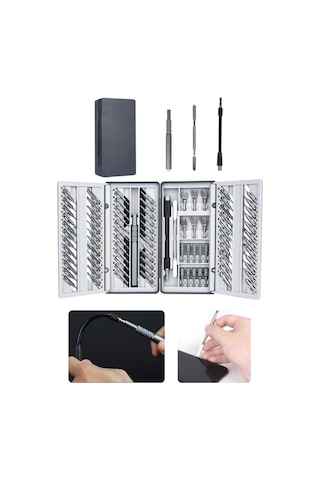 91 Parça Bilgisayar Gözlük Saat Telefon Elektronik Tamir Tornavida Seti Özel Katlanır Kutulu