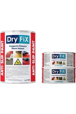 Dryfix Anti Slip Paint Kayganlık Önleyici Zemin Boyası 6 Kg Beyaz 6 KG