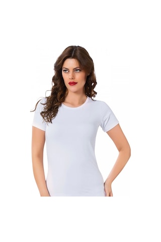 Moda Çizgi Kadın Kısa Kol Body 232b