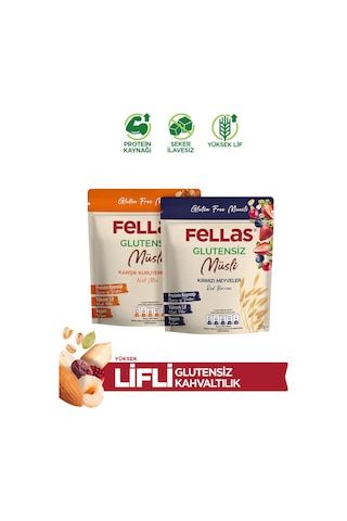 Fellas Kırmızı Meyveli 270g + Karışık Kuruyemişli 270g