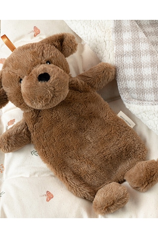 English Home Cute Dogs Pelüş Sıcak Su Torbası Kahverengi Kahverengi.
