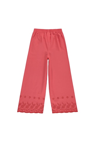 Civil Girls Beli Kemerli 10-13 Yaş Pantolon - Kırmızı Koyu Nar