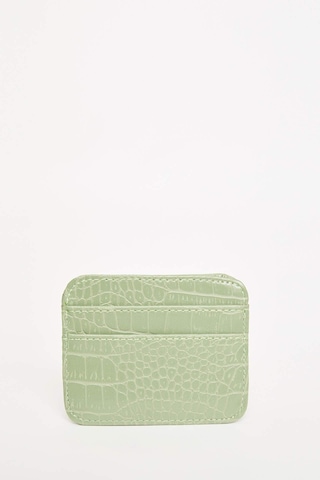 Defacto Kadın Suni Deri Croco Kartlık W2526AZNSTR307 Turkuaz