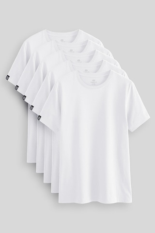 Tommy Life Standart Fit Basic O Yaka 5li Paket Beyaz Erkek T-shirt 87911