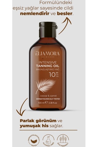 Eliamora Bronzlaştırıcı Yağ Nemlendirici ve Besleyici 100 ML